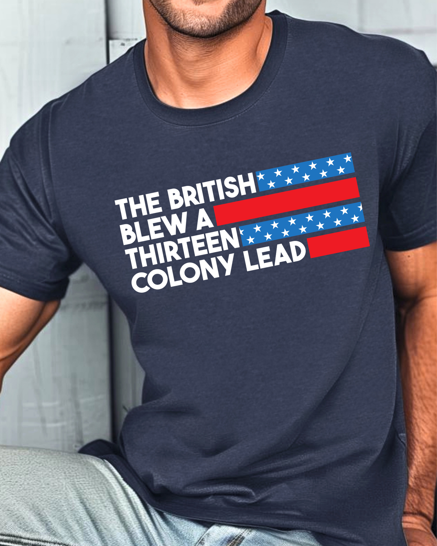 Thirteen Colony Lead Graphic Tee – Patriotic Statement Shirt