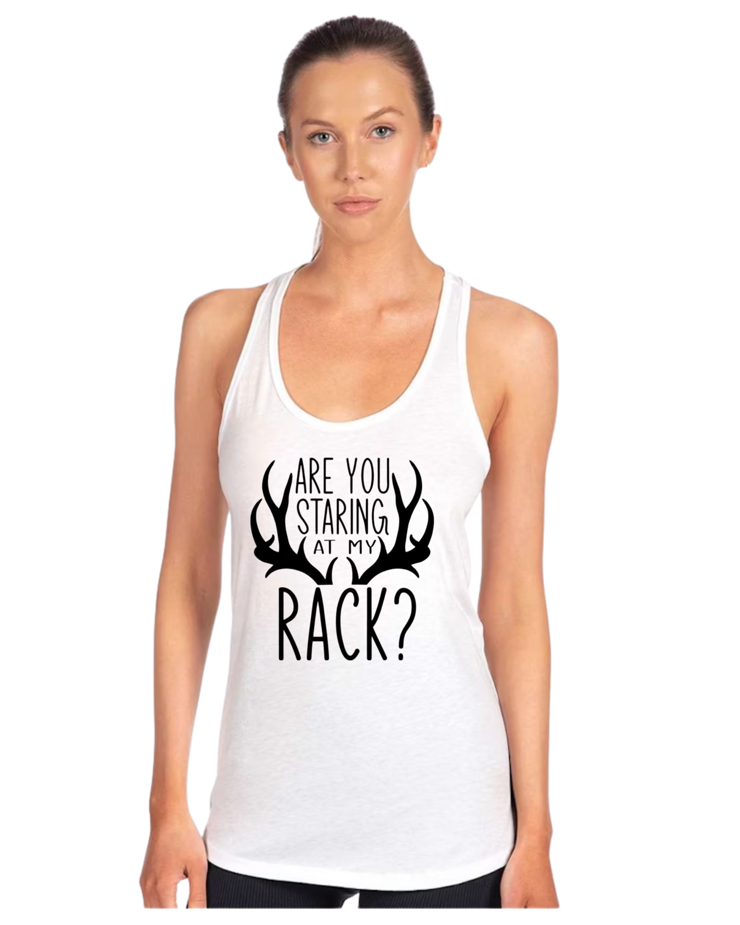 Staring at my Rack Tank Top