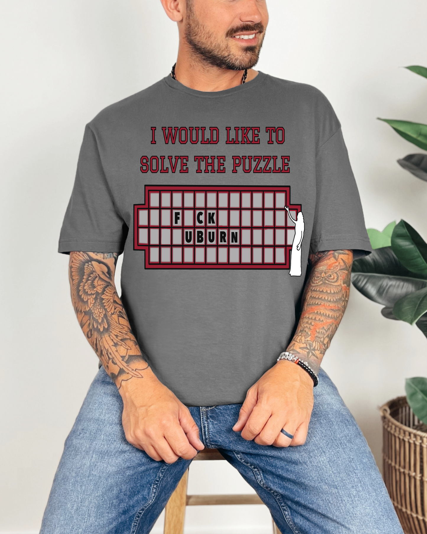 Bama Auburn Rivalry Male T-shirt