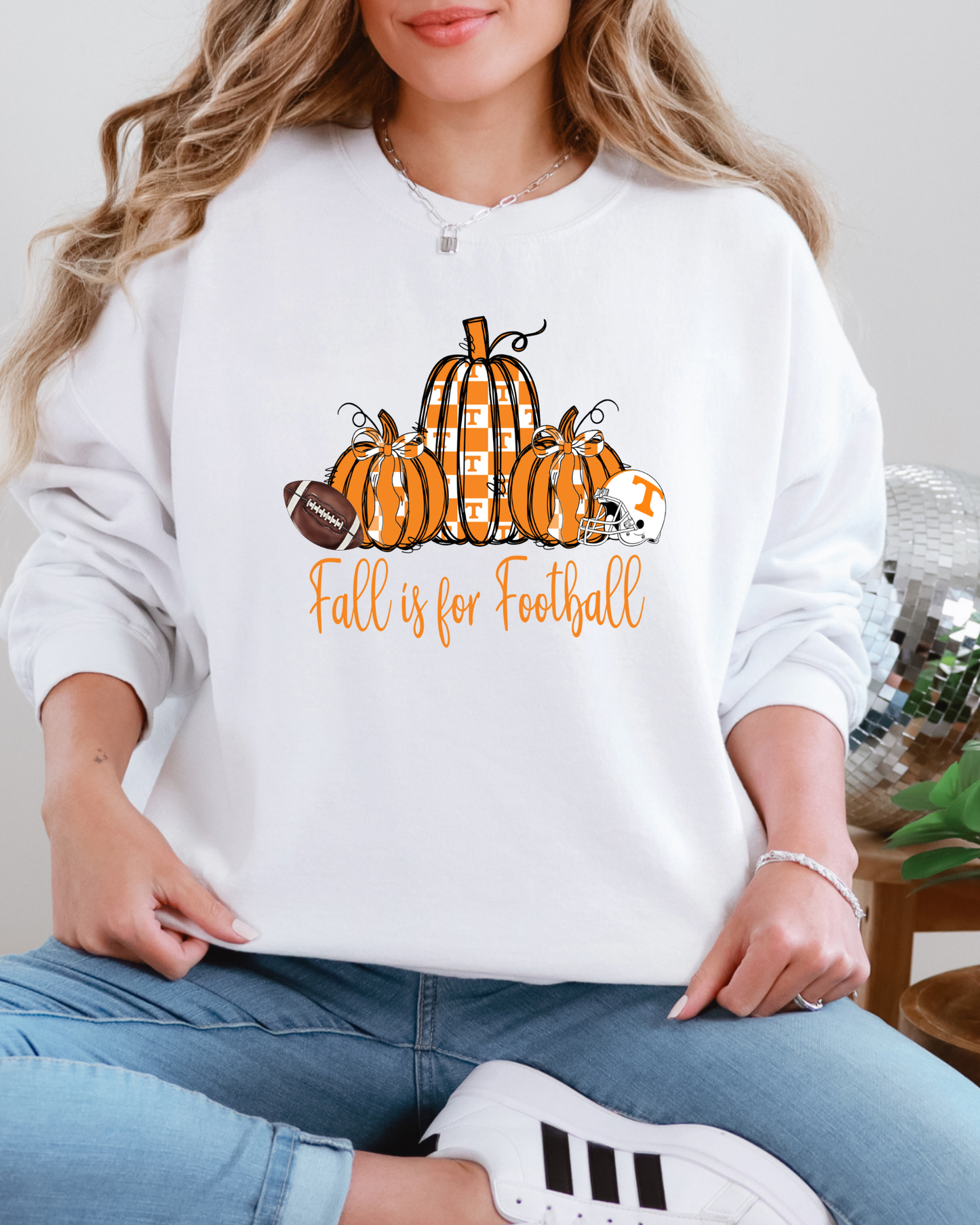 đ âFall is for Footballâ Pumpkin Sweatshirt | Tennessee Game Day Crewneck