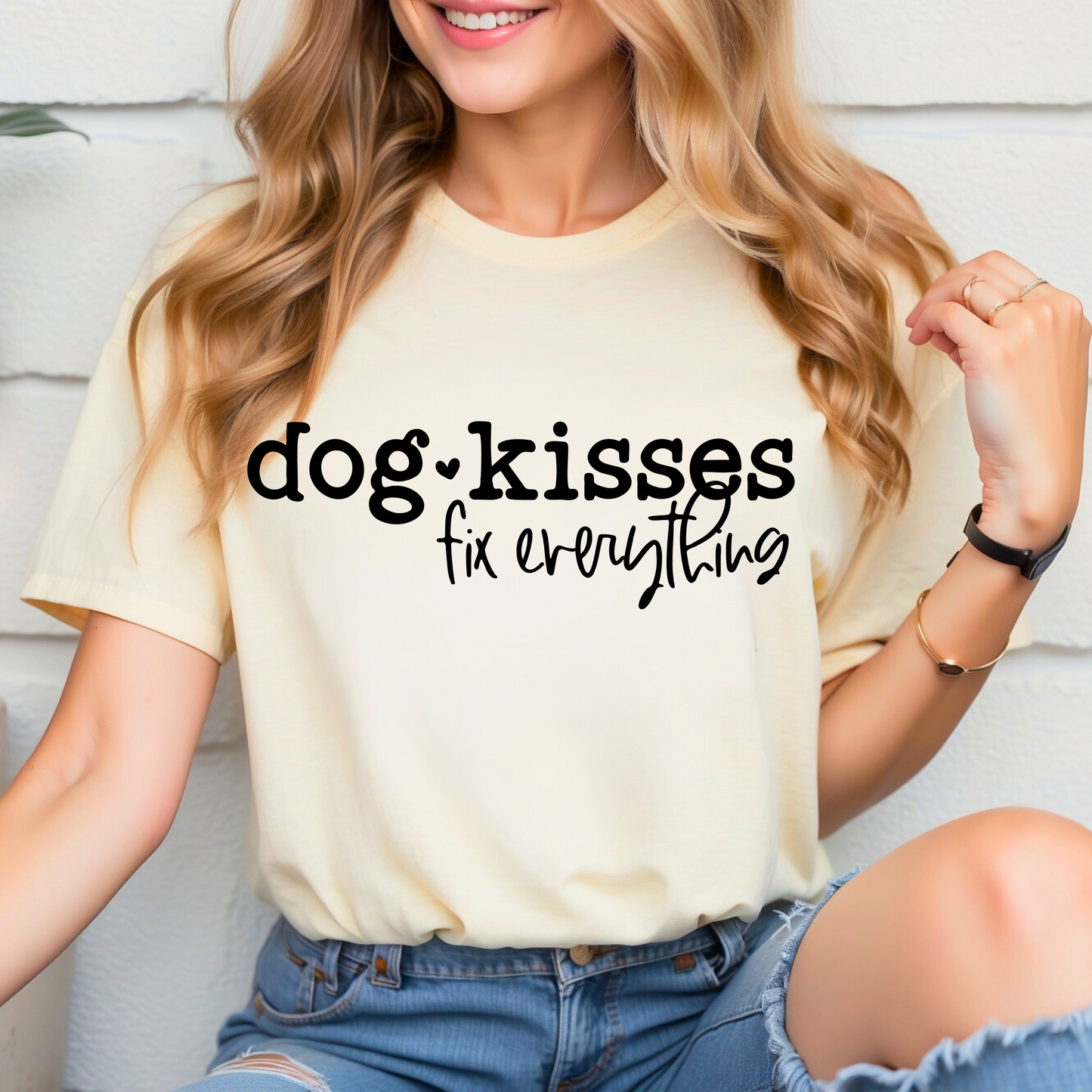 Dog Kisses Fix Everything T-Shirt