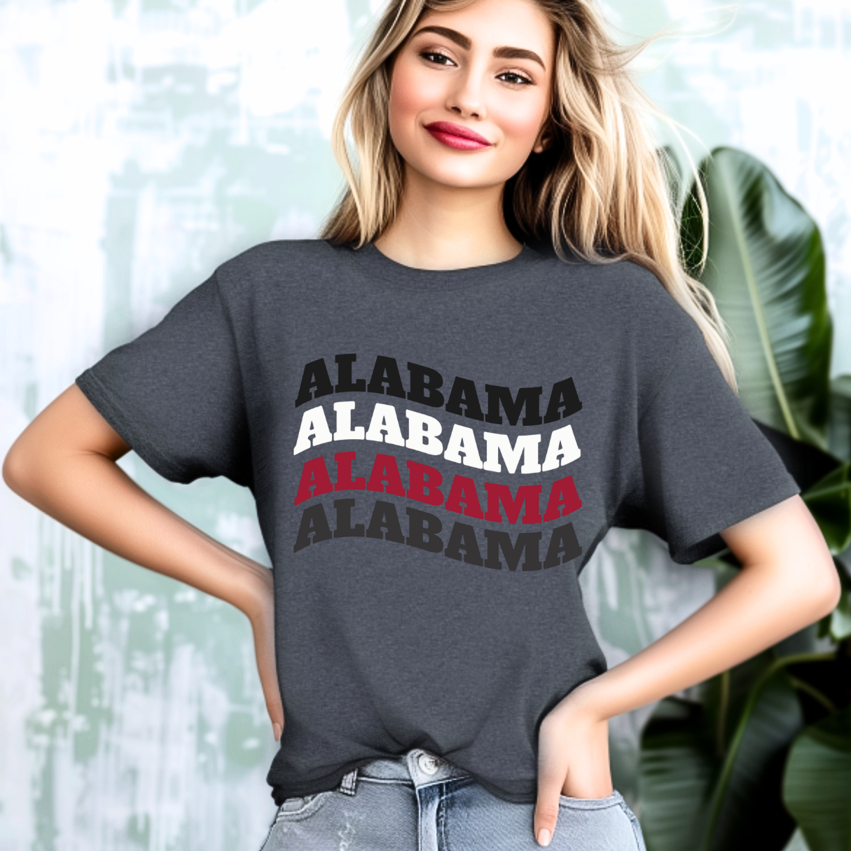 Alabama Wave Charcoal T-Shirt