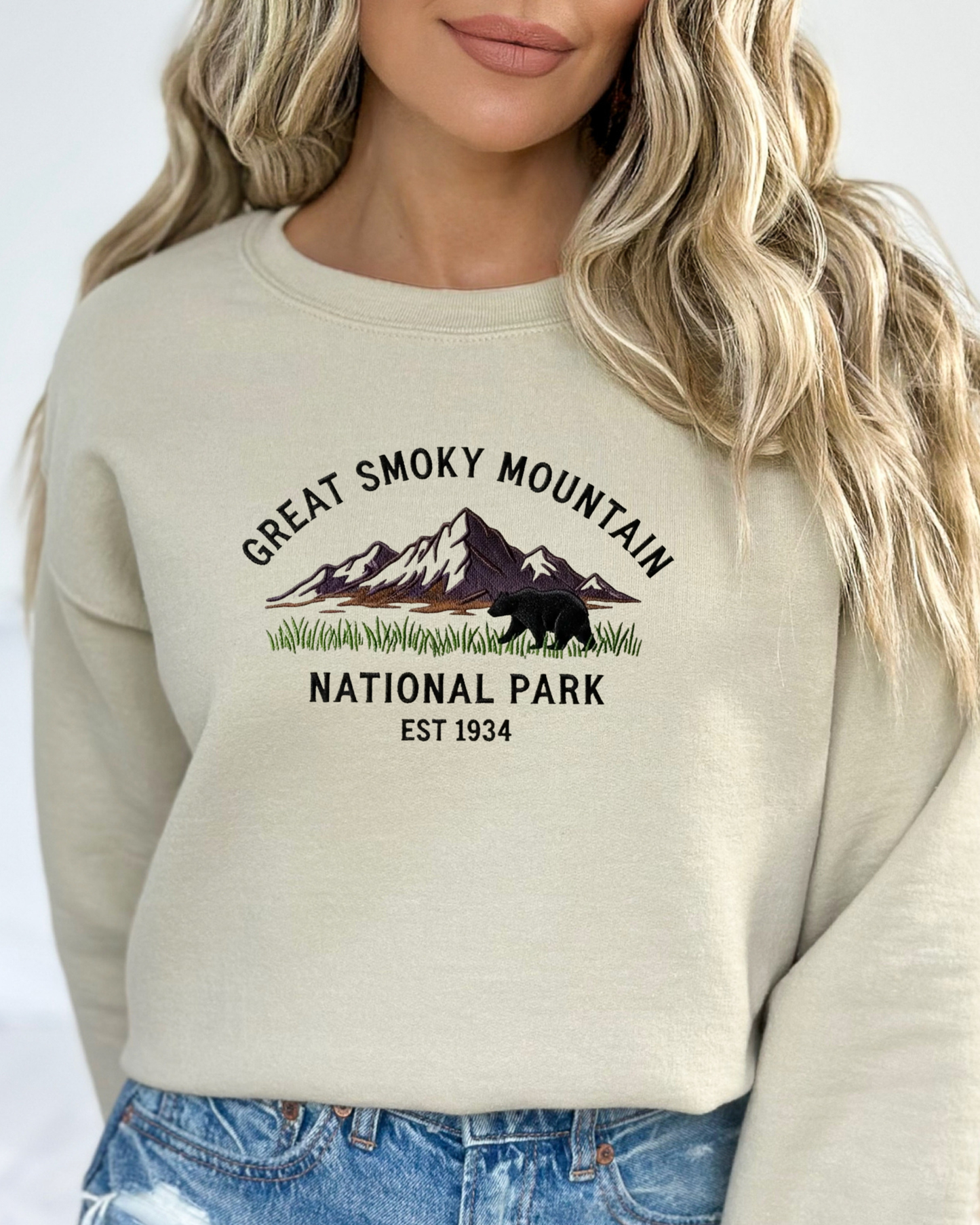 🏔️ Great Smoky Mountain National Park Sweatshirt | Vintage Outdoor Crewneck