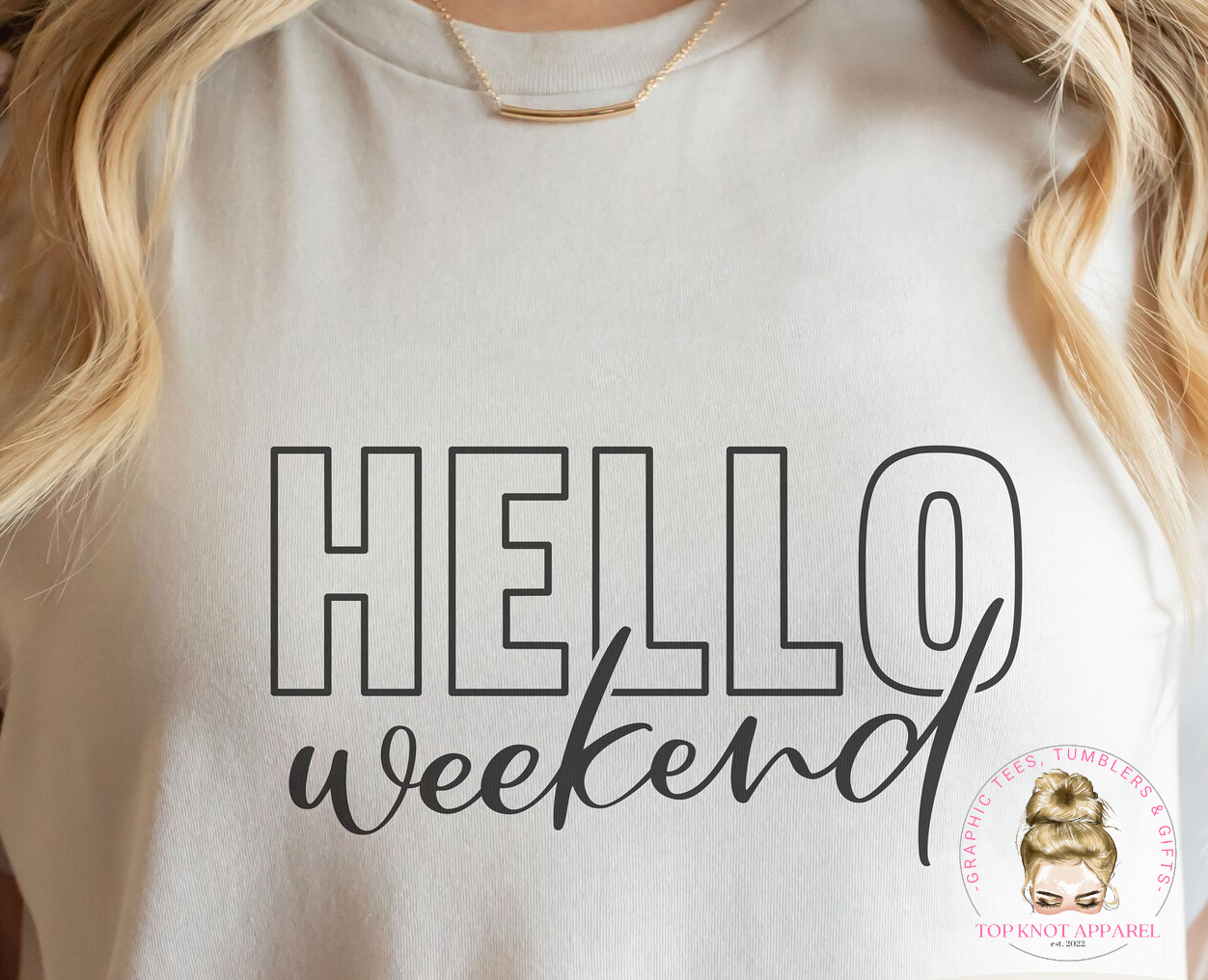 Hello Weekend Crewneck