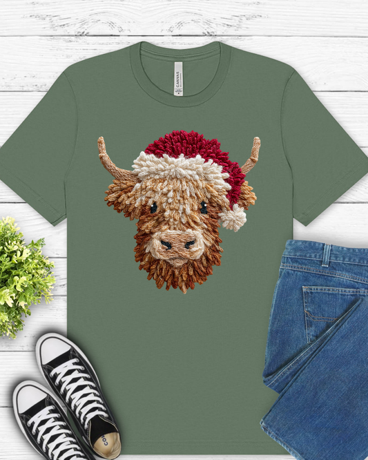 Highland Cow Christmas T-Shirt
