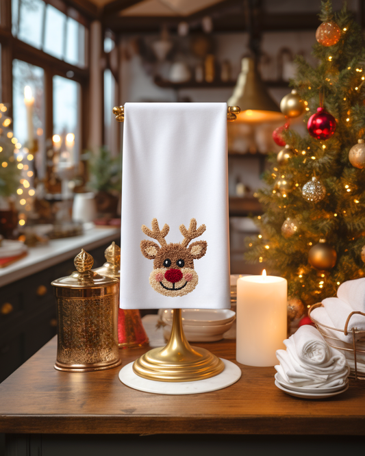 Rudy the Reindeer Holiday Towel
