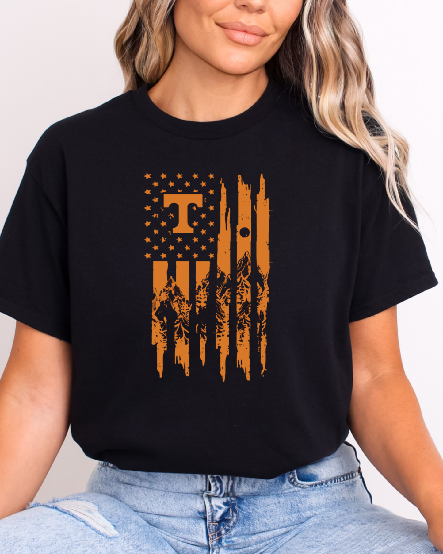 🧡 Tennessee Mountains Flag Tee | Smoky Mountain Pride T-Shirt
