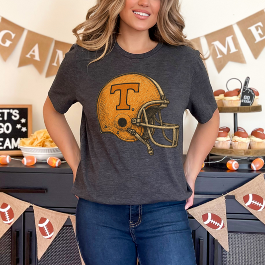 Vintage Tennessee Helmet Tee – Game Day Graphic T-Shirt