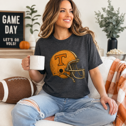 Vintage Tennessee Helmet Tee – Game Day Graphic T-Shirt