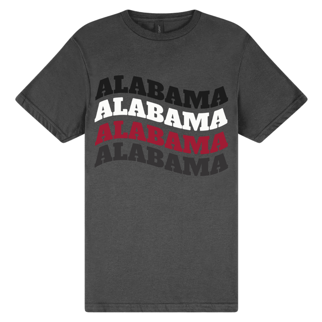 Alabama Wave Charcoal T-Shirt