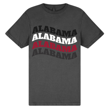 Alabama Wave Charcoal T-Shirt
