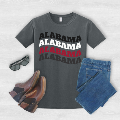 Alabama Wave Charcoal T-Shirt