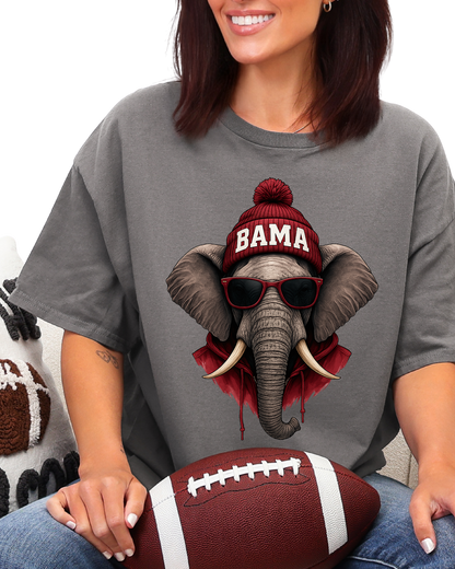 Bama Elephant Graphic Tee | Crimson Game Day Comfort Colors Shirt