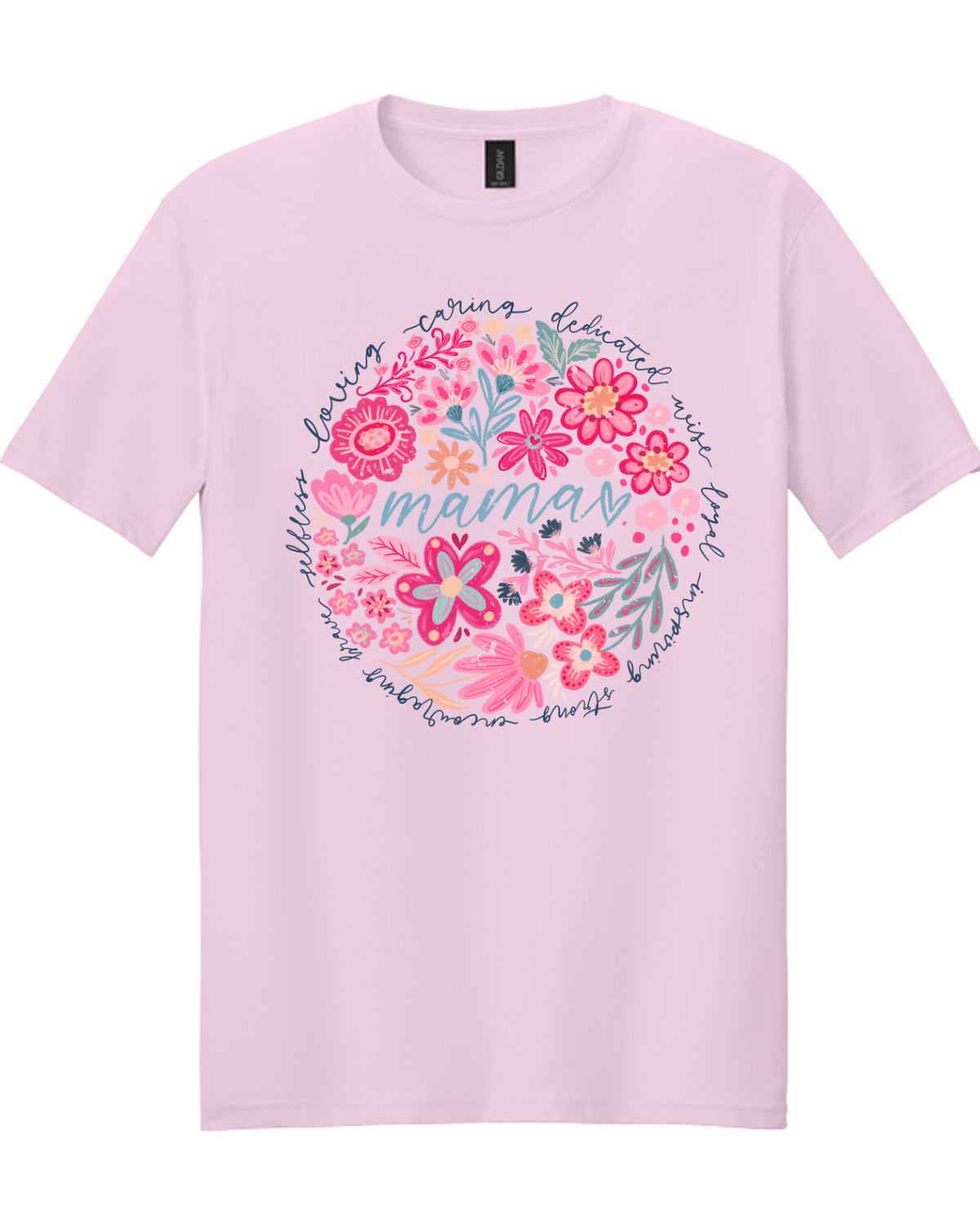 Boho Floral Mama Graphic Tee | Vintage-Inspired Mom Shirt | Feminine Boutique Mother’s Day Gift Tee