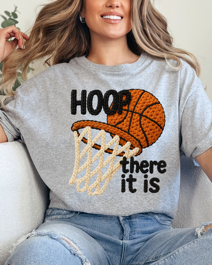 Hoop There It Is Tee – Retro Basketball Game Day Graphic T-Shirt
