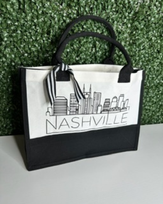 Nashville Skyline Tote Bag