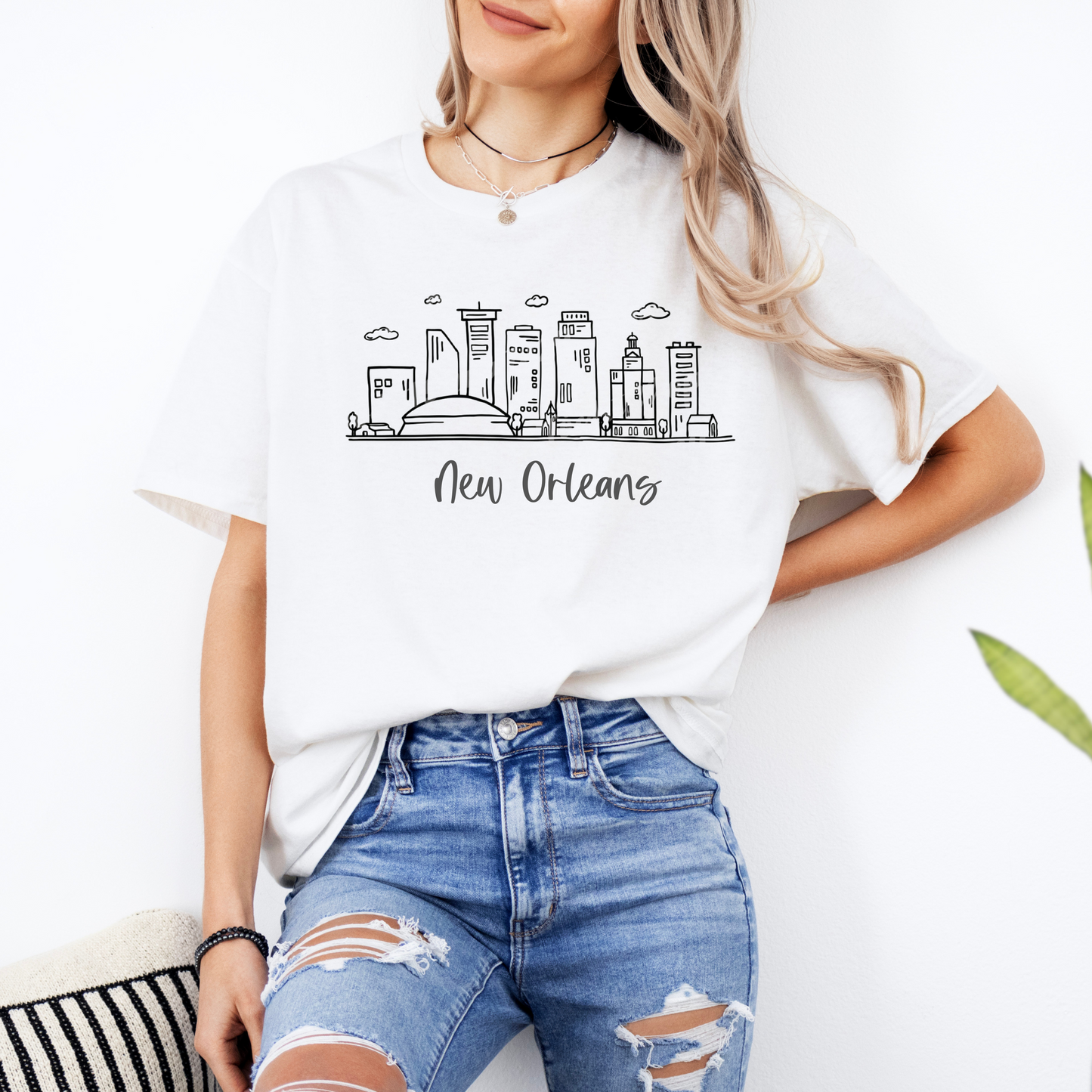 Skyline New Orleans Adult T-shirt