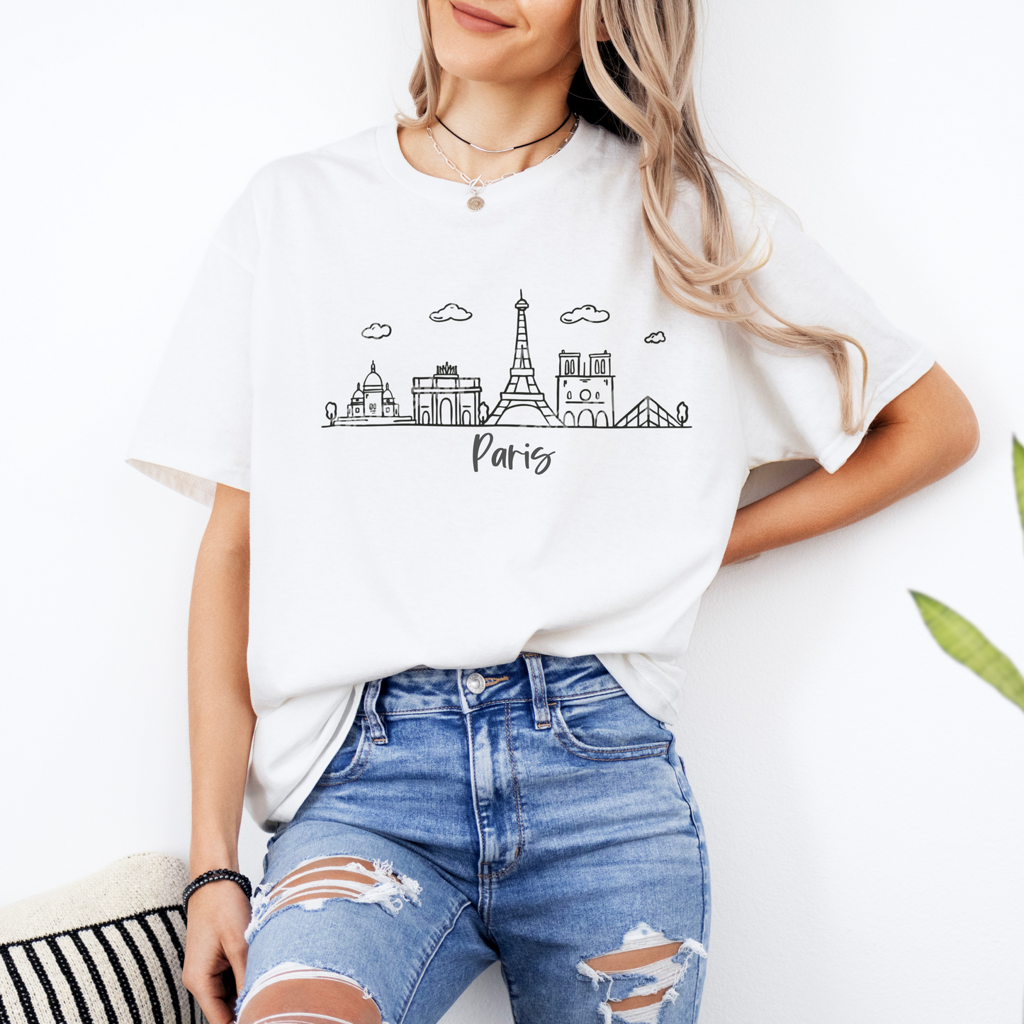 Skyline Paris Adult T-shirt