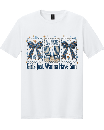 Salty Moms Beach Club Graphic Tee | Coastal Mama Shirt | Girls Just Wanna Have Sun Boutique Tee