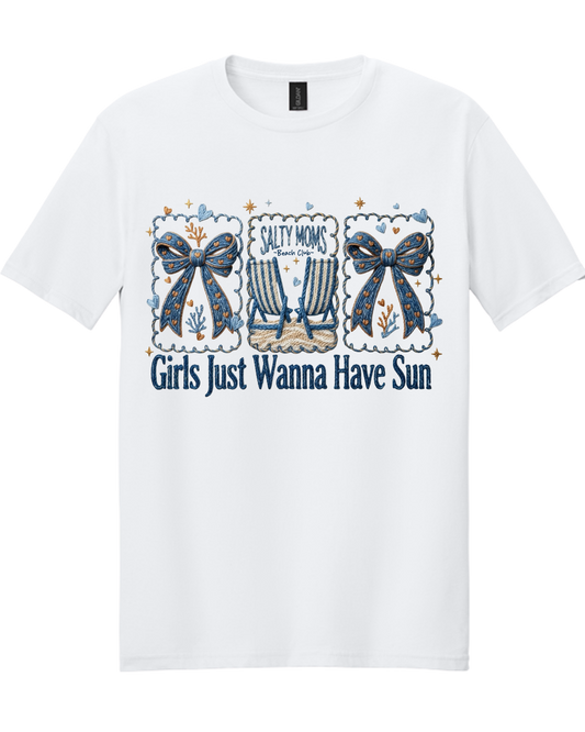Salty Moms Beach Club Graphic Tee | Coastal Mama Shirt | Girls Just Wanna Have Sun Boutique Tee
