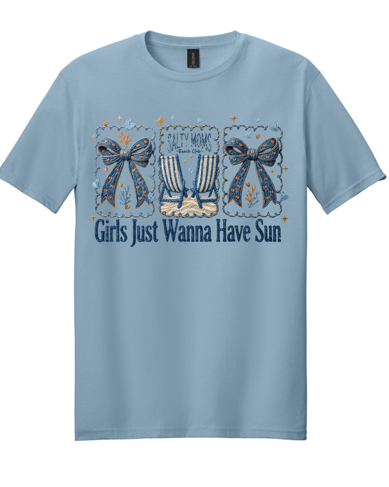 Salty Moms Beach Club Graphic Tee | Coastal Mama Shirt | Girls Just Wanna Have Sun Boutique Tee
