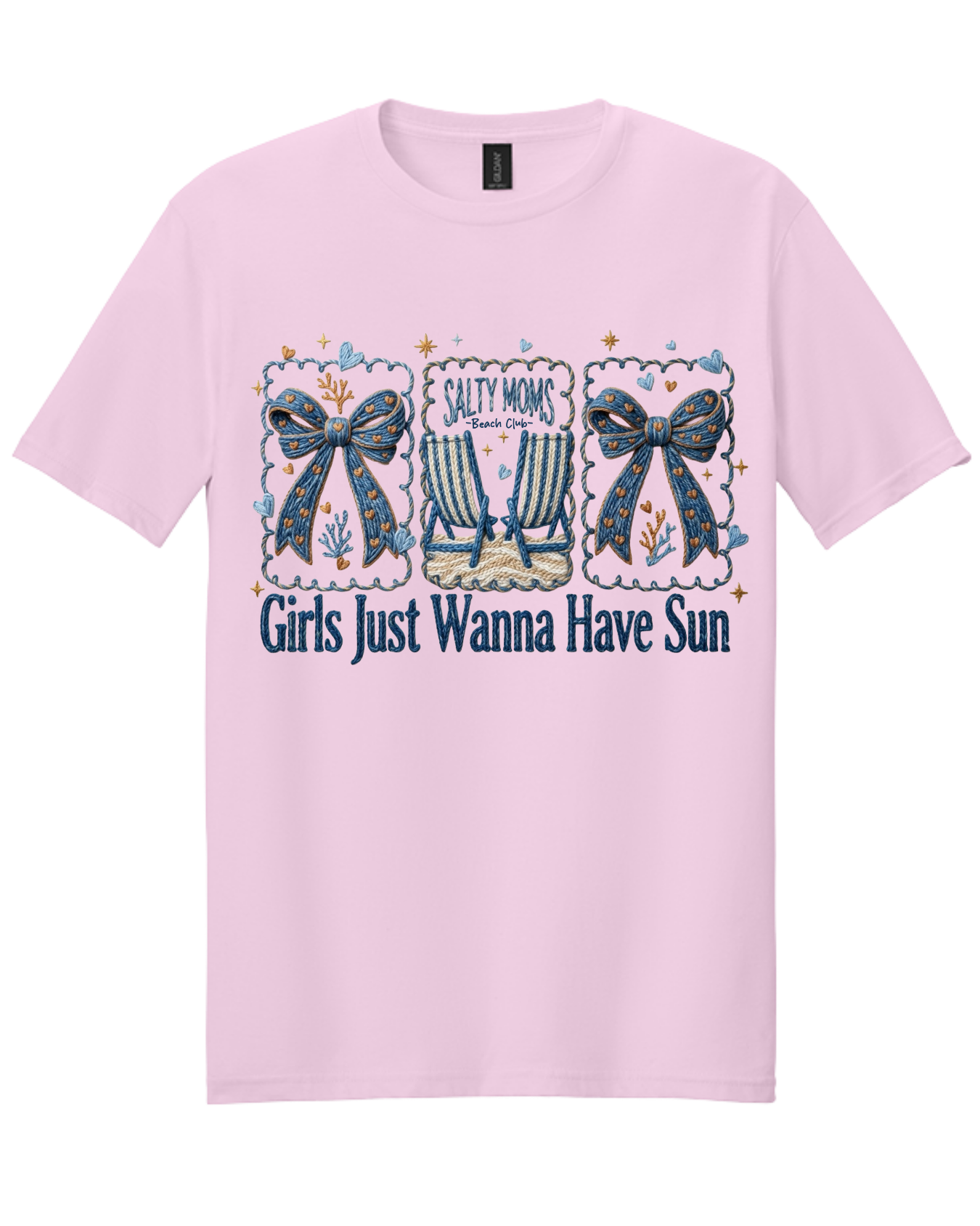 Salty Moms Beach Club Graphic Tee | Coastal Mama Shirt | Girls Just Wanna Have Sun Boutique Tee