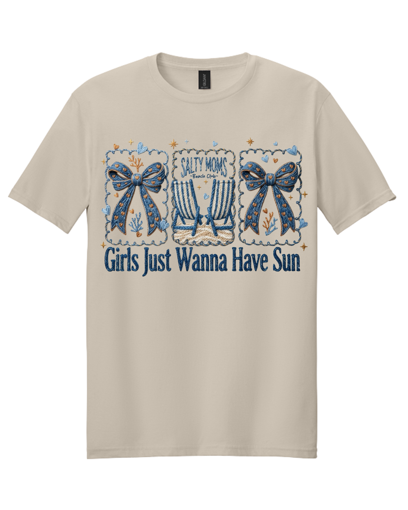 Salty Moms Beach Club Graphic Tee | Coastal Mama Shirt | Girls Just Wanna Have Sun Boutique Tee