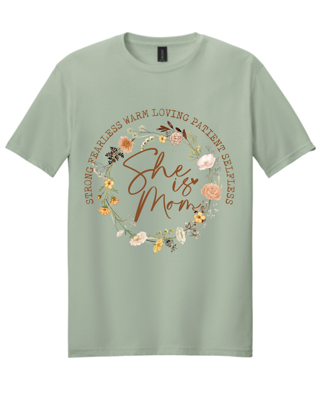 She is Mom Floral Faith Graphic Tee | Proverbs 31 Inspired Mama Shirt | Christian Mother’s Day Boutique Tee
