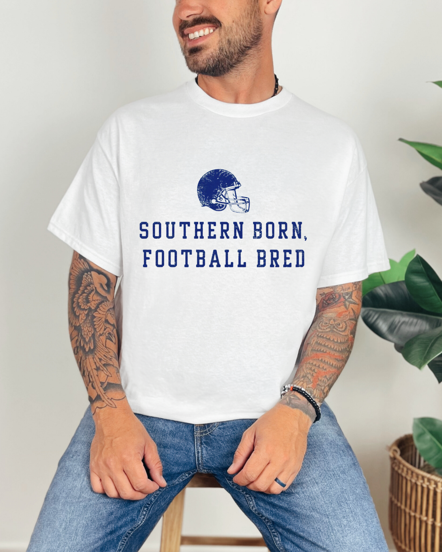 Southern Born, Football Bred | Southern Football Graphic Tee