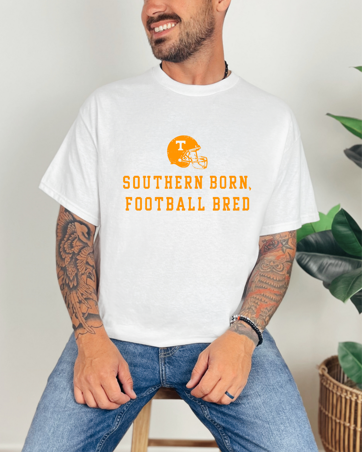 Southern Born, Football Bred | Southern Football Graphic Tee