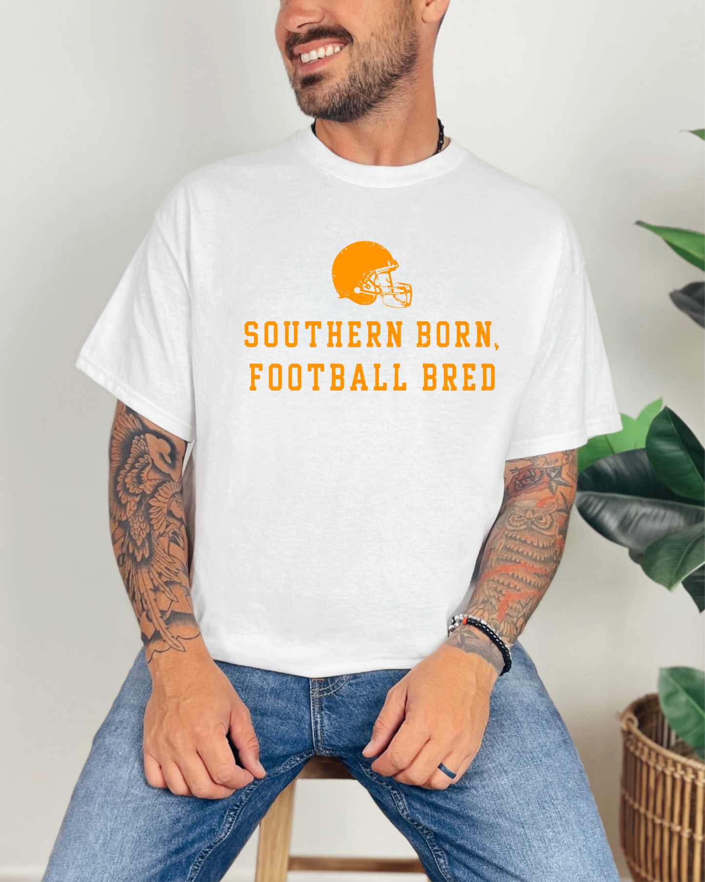 Southern Born, Football Bred | Southern Football Graphic Tee