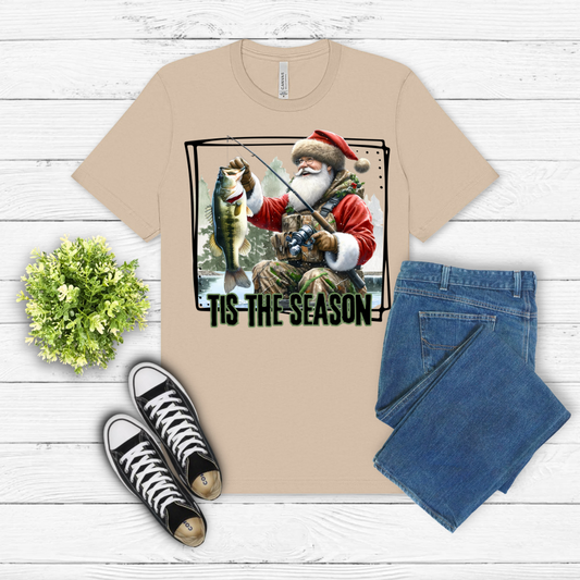 Fishing Santa T-Shirt
