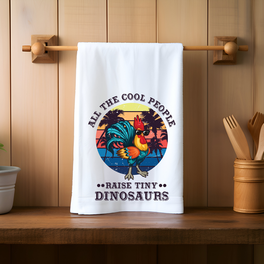 Tiny Dinosaurs Kitchen Towel