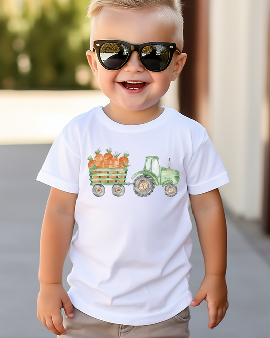 Carrot Tractor Toddler Graphic Tee